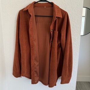 Women’s Rust Corduroy Jacket